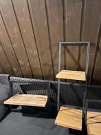 Industrieel Wandreken (met houten planken & metalen frame), Ophalen, Zo goed als nieuw