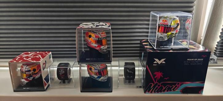 Max Verstappen helmen +polebandjes, Verzamelen, Automerken, Motoren en Formule 1, Zo goed als nieuw, Formule 1, Ophalen of Verzenden