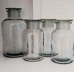 Vintage Apothekersflessen met Stop, Ophalen of Verzenden