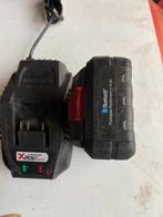 Parkside Akku smart 4 Amp en Akku lader, Doe-het-zelf en Verbouw, Ophalen of Verzenden, Zo goed als nieuw, 1200 watt of meer, Bandschuurmachine