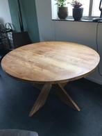 Teakhouten eettafel, Huis en Inrichting, Ophalen, Kloostertafel, Zo goed als nieuw, Vier personen