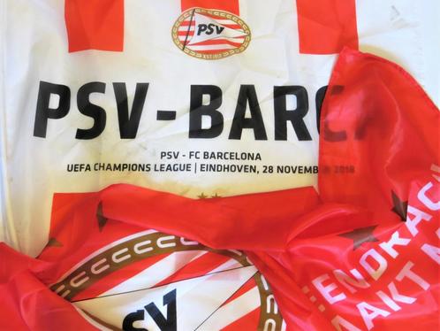 PSV vlaggen 3 x Barca Champions League 28 november 2018, Verzamelen, Sportartikelen en Voetbal, Gebruikt, Overige typen, PSV, Ophalen of Verzenden