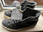 Lederen Converse All Star | maat 38 | gevoerd, Blauw, Converse, Ophalen of Verzenden, Sneakers of Gympen