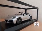 Porsche 911 (992) Turbo S Cabrio 2020 Zilver/MiniChamps 1:18, Minichamps, Auto, Nieuw, Ophalen of Verzenden