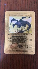 Shinning Charizard 100hp (gouden), Ophalen, Zo goed als nieuw, Losse kaart, Foil