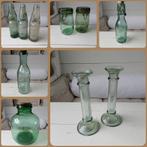 Oud groen glas/franse weckpotten/Engelse melkfles etc, Antiek en Kunst, Ophalen of Verzenden