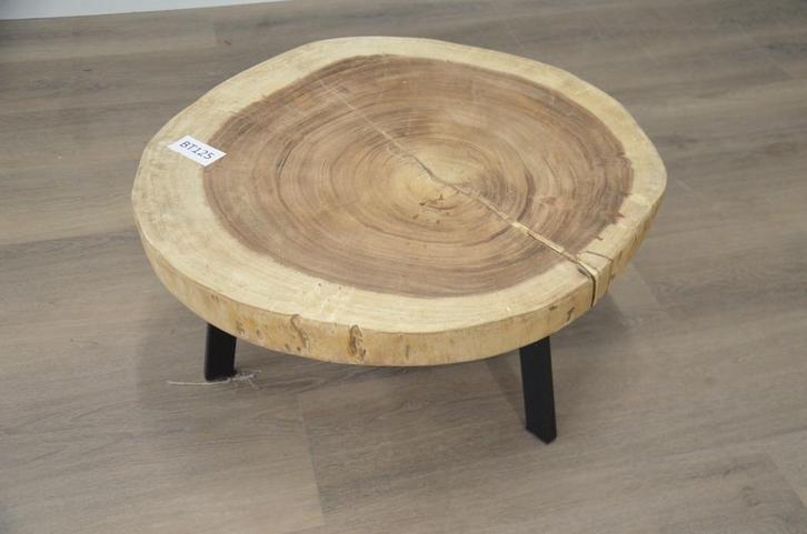 Ronde suar salontafel 64 – 68 cm -BT125, Huis en Inrichting, Tafels | Salontafels, Nieuw, 50 tot 100 cm, 50 tot 100 cm, Rond, Ophalen of Verzenden
