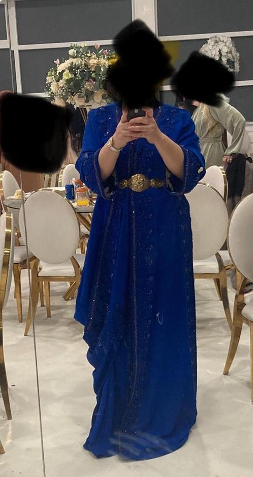 Marokkaanse jurk, takshita, tackshita,caftan, lebsa, Kleding | Dames, Gelegenheidskleding, Zo goed als nieuw, Overige typen, Blauw