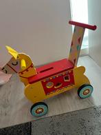 Janod Houten Loopfiets Paard, Ophalen, Zo goed als nieuw, Rij- of Hobbelspeelgoed