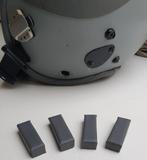 Nieuwe Gentex HGU-55 visor stops grijs leer type 2.0 + 3.0, Ophalen, Luchtmacht, Nederland, Helm of Baret