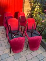 6 Eetkamerstoelen, Huis en Inrichting, Stoelen, Ophalen of Verzenden, Zo goed als nieuw, Vijf, Zes of meer stoelen, Rood