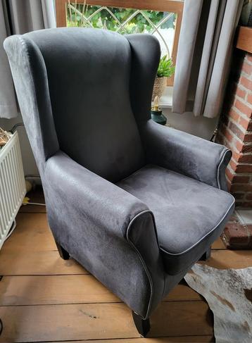 Oorfauteuil donkergrijs/antraciet beschikbaar voor biedingen