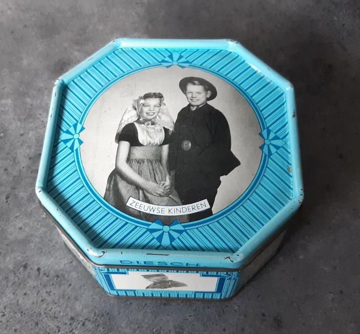 blikje Echte Zeeuwse boter babbelaars J.B. Diesch, Verzamelen, Blikken, Gebruikt, Overige, Overige merken, Ophalen of Verzenden