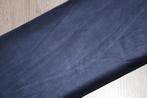 Faux suede stof - Uni donker blauw gekleurd #3756, Hobby en Vrije tijd, Stoffen en Lappen, 200 cm of meer, Nieuw, Leer of Kunstleer