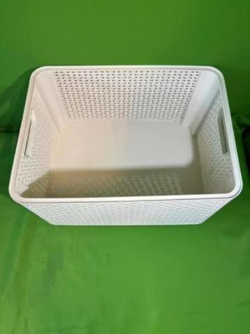 NIEUW! Curver Style Opbergmand maat L 30 l wit €5,99 beschikbaar voor biedingen