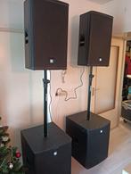 ElectroVoice ELX115P + ELX118P Complete Professionele PA set, Subwoofer, Zo goed als nieuw, 120 watt of meer, Ophalen