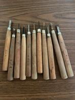 Houtsnijgereedschap Set - 10 stuks, Doe-het-zelf en Verbouw, Gereedschap | Handgereedschap, Ophalen, Gebruikt
