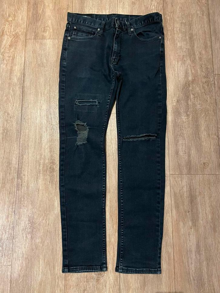 Heren W32 L32 - skinny fit - spijkerbroek - denim blauw, Kleding | Heren, Spijkerbroeken en Jeans, Zo goed als nieuw, W32 (confectie 46) of kleiner