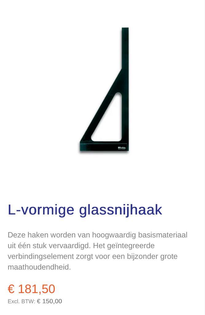 Bohle professionele L-vormige glassnijhaak, Doe-het-zelf en Verbouw, Gereedschap | Handgereedschap, Zo goed als nieuw, Ophalen