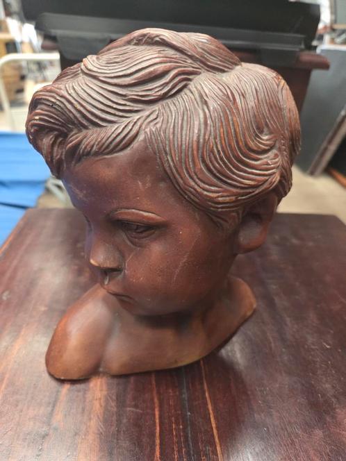 Vintage Kinderhoofd Buste - Amsterdamse Broers Pardon, Antiek en Kunst, Kunst | Beelden en Houtsnijwerken, Ophalen of Verzenden
