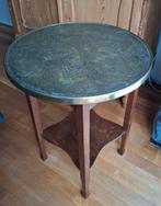 Rokerstafeltje eiken en messing/koper, Ophalen