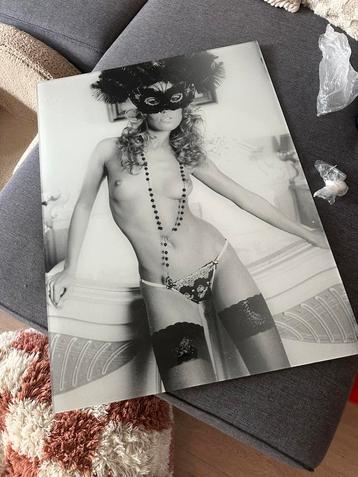 Plexiglas kunst Ibiza zwart wit afbeelding vrouw beschikbaar voor biedingen
