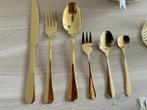 Bestek goud Nieuw - 48 sets, Ophalen of Verzenden, Nieuw, Overige materialen, Bestekset