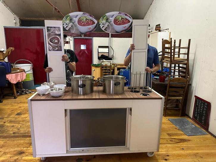 Soepbar inclusief reclame en verlichting, Zakelijke goederen, Horeca | Keukenapparatuur, Overige typen, Gebruikt, Ophalen