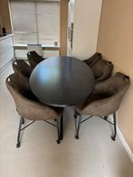 Eettafel + 6 eetkamerstoelen, Ophalen, Gebruikt