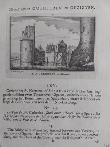 65 / Sparebrug of Katherinebrug te Haarlem 1e druk uit 1732 beschikbaar voor biedingen