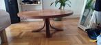 Antieke ronde salontafel van hout, Huis en Inrichting, Tafels | Salontafels, Ophalen, Gebruikt, 50 tot 100 cm, Rond