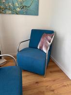 Leuke Petrol Blauwe Fauteuil Nog maar 1!, Huis en Inrichting, Fauteuils, Ophalen, Minder dan 75 cm, Zo goed als nieuw, Metaal