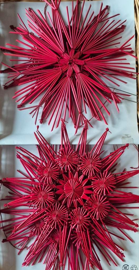 Kerst ornamenten strootjes - 11 stuks, Diversen, Kerst, Ophalen of Verzenden