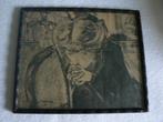 Jan Toorop biddende vrouw  tekening/litho 27.5x23 cm, Antiek en Kunst, Kunst | Etsen en Gravures, Ophalen of Verzenden