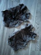 Konijnenvacht Donkerbruin (2 stuks), Ophalen of Verzenden, Zo goed als nieuw, One size fits all, Hoed