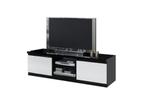 Tv meubel Forever hoogglans zwart wit-150cm-AANBIEDING--, Huis en Inrichting, Kasten | Televisiemeubels, Nieuw, Minder dan 100 cm