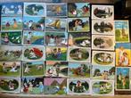 Partij oude kleine prentjes, 33 stuks, Antiek en Kunst, Curiosa en Brocante, Ophalen of Verzenden