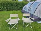 2 inklapbare camping stoelen tot 150 kg, Caravans en Kamperen, Ophalen, Zo goed als nieuw, Campingstoel