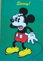 Mickey Mouse zegt sorry - nieuwe ansichtkaart, Verzenden, 1980 tot heden, Ongelopen, Overige thema's