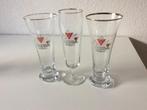3Hoefijzer bierglazen, Ophalen of Verzenden, Zo goed als nieuw, Glas of Glazen, Overige merken