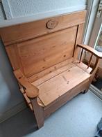 Oud grenen bankje met opbergruimte, Antiek en Kunst, Ophalen