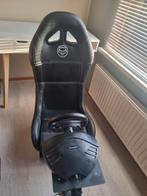 Qware Race Seat Max Zwart met Stuur en Pedalen, Spelcomputers en Games, Ophalen of Verzenden, Zo goed als nieuw