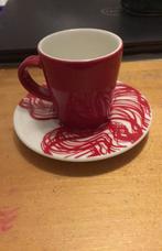 Iittala Aiko espresso kopje en schotel rood, Bestek, Ophalen of Verzenden, Metaal, Zo goed als nieuw