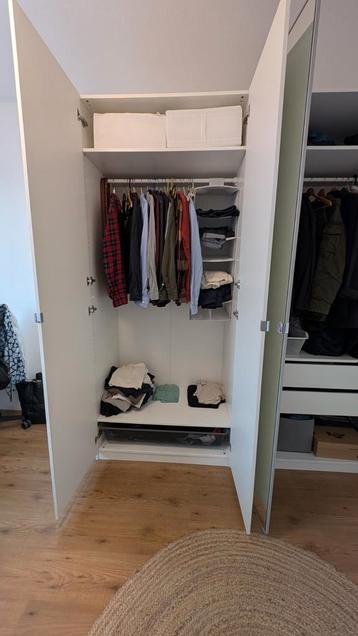IKEA PAX ÅHEIM kledingkast 200x60x235 cm - wit/spiegel - afbeelding 3