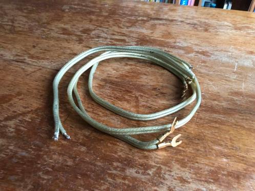 Elac Speaker Cable - Dali – Zilver – 115cm – 5mm - Vintage, Audio, Tv en Foto, Audiokabels en Televisiekabels, Gebruikt, Luidsprekerkabel