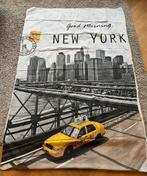 Dekbedovertrek New York 90x 200 cm met bijpassend sloop, Ophalen of Verzenden, Gebruikt, Eenpersoons, Dekbedovertrek