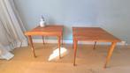 2x Deens design teakhout bijzettafels, Hans C. Andersen,1950, Ophalen, Minder dan 45 cm, Minder dan 55 cm, Vierkant