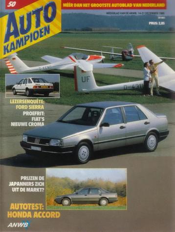 Autokampioen 50 1985 : Honda Accord 2.0i EX - Fiat Croma beschikbaar voor biedingen