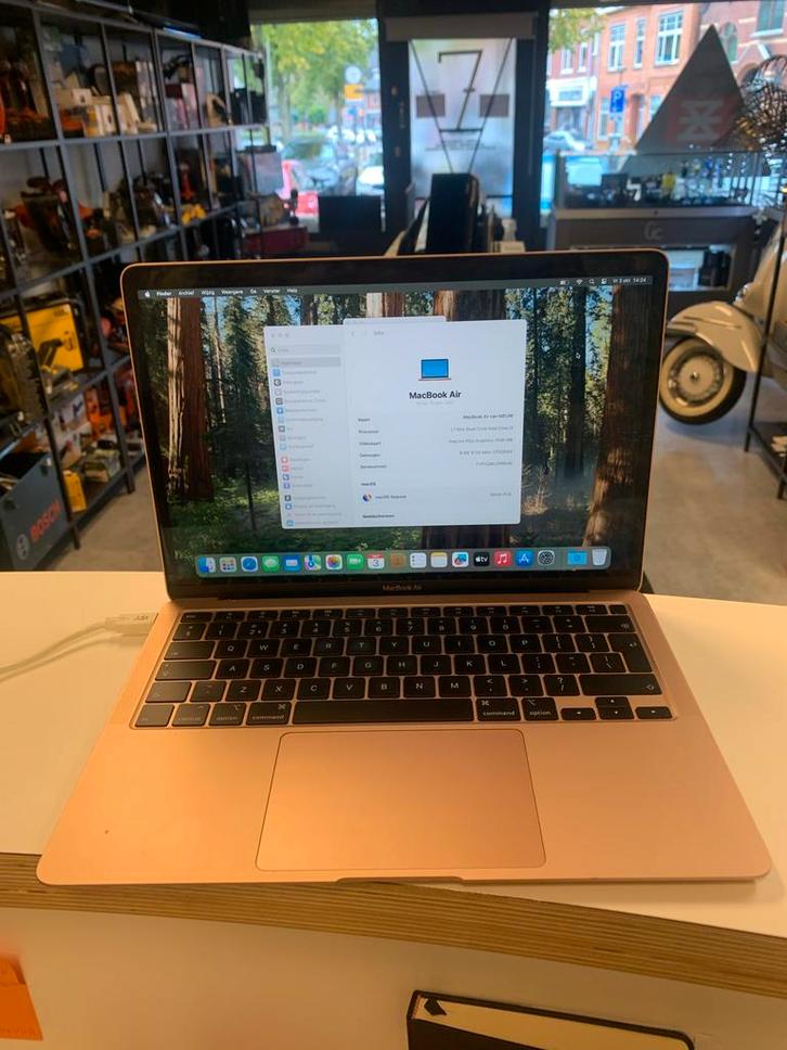 MacBook Air 2020 i3 - 13 inch Roségoud, Computers en Software, Apple Macbooks, Zo goed als nieuw, MacBook Air, 13 inch, Minder dan 2 Ghz