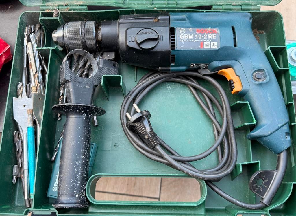 Bosch GBM 10-2 RE 2 Versnellingen Nette staat Veel boren, Boormachine, Gebruikt, Ophalen of Verzenden, Klopboormechanisme
